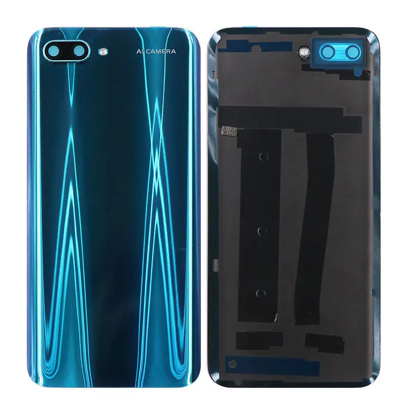 Зеленый Для huawei Honor 10 чехол со стеклянным корпусом защитный чехол для huawei Honor 10 с объективом для камеры - Цвет: Зеленый