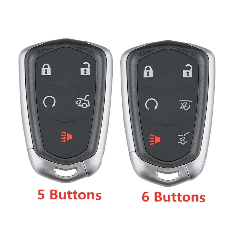 

5 / 6 Buttons Smart Car Remote Key Shell Fit for Cadillac ATS / CT6 / CTS / SRX / XT5 / XTS / or 2015-2018 Escalade / ESV