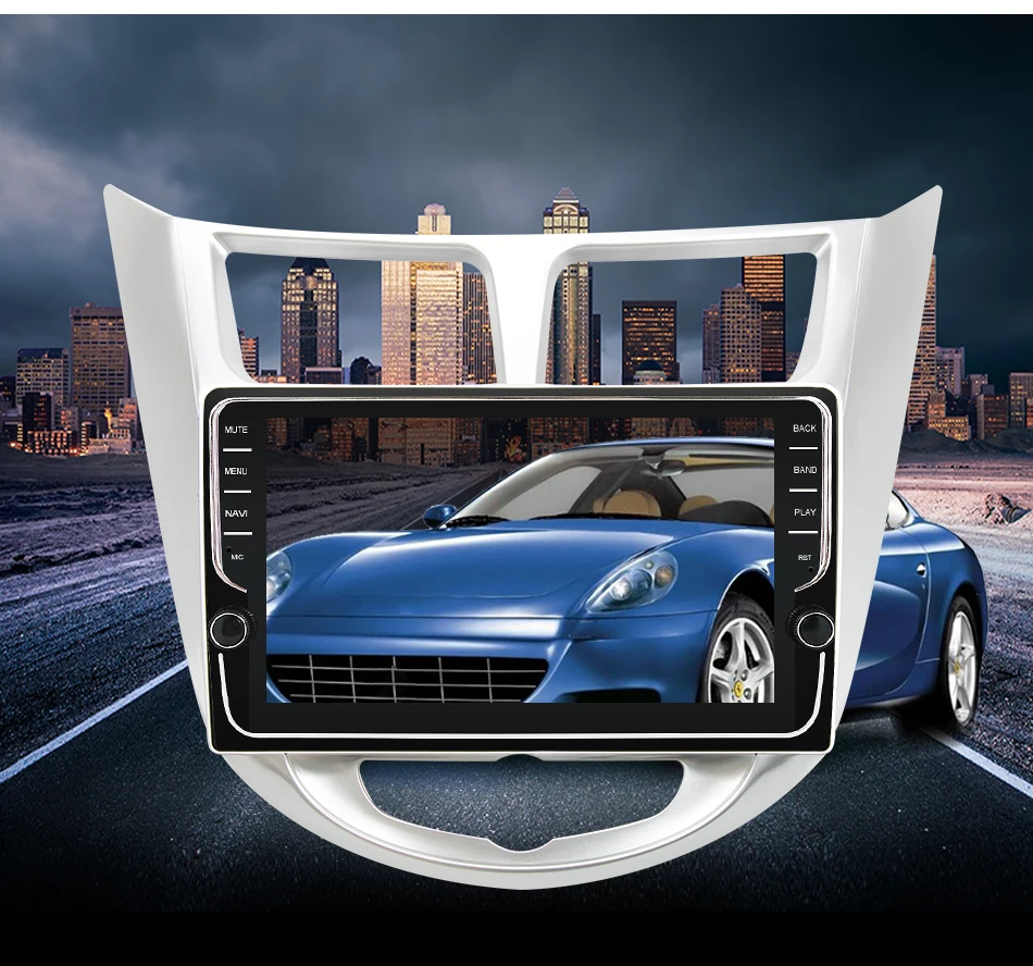 Eunavi 4G 64G ips android 9,0 автомобильный dvd для hyundai Solaris Verna Accent 2010- мультимедийный автомобильный Радио gps навигация TDA7851