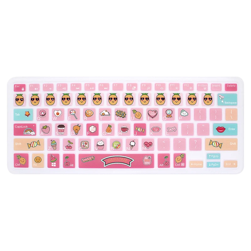 Cute Food Клавиатура ноутбука кожного покрова для Dell Inspiron 13 5000 7000 серии 5368 i5378 7370 7373 7368 7378 Inspiron 15 5568 5578 7568 7570 - Цвет: Cute Food