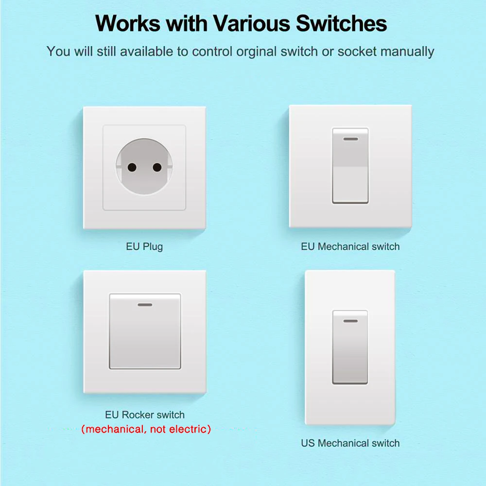 Tuya Inteligente Wifi Interruptor Módulo Nenhum Neutro Vias Interruptor de Luz Relé de Controle Múltiplo Vida Inteligente App Trabalhar com Alexa Casa do Google - Image 6
