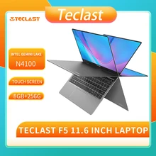 Teclast F5 ноутбук 11,6 "сенсорный экран Экран Win10 8 Гб Оперативная память 256 ГБ SSD Intel Gemini Lake N4100 4 Core 360 Вращающийся 1920*1080 Тетрадь ПК