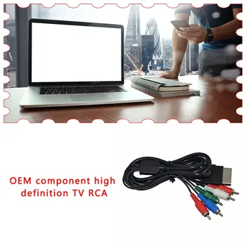 

1 Pcs Component Hd Tv Rca Av Hookup Connection Cable Cord Lead Stereo Converter Component Plastic Av Cable