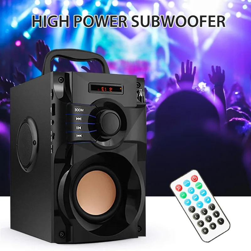 

Mini Wireless Bluetooth Speaker Portable Outdoor Card Sound Column 3D Subwoofer Music Player Supports MP3 Playback
