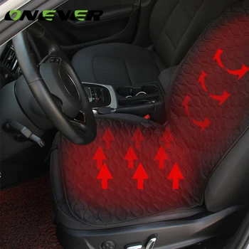 

Onever Car Heated Seat Cushion Heating Pad Cover Hot Warmer with Built-In Thermostat HI/LO Mode for Cold Weather Winter Driving