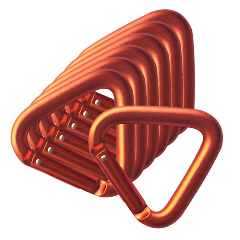 Карабиновая альпинистская Пряжка для активного отдыха оранжевая Парашютная из