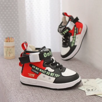 

children baby Sneakers shoes High-top Leisure Shoes Winter kids Soft Bottom Ankle Boots Mixed Color Fluorescent SGF022