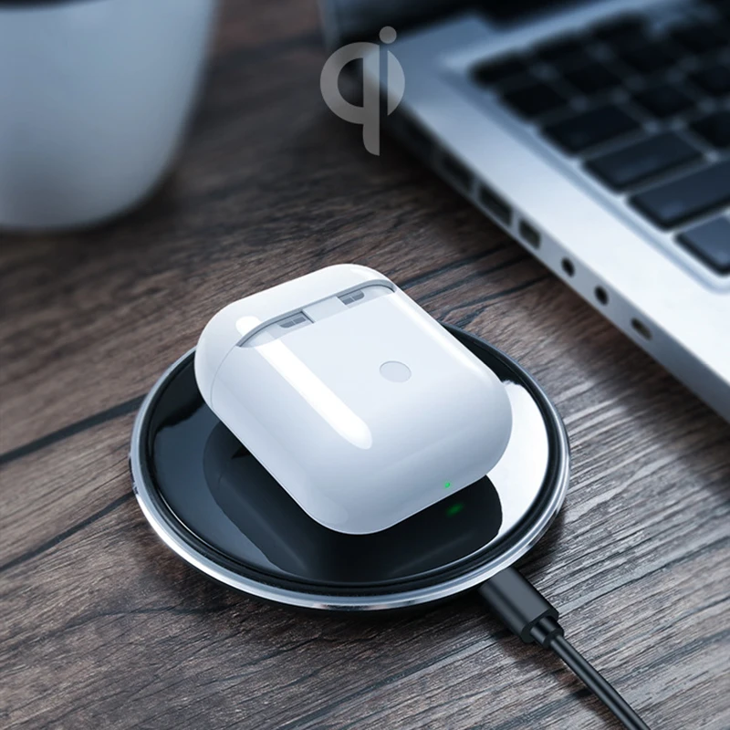 RAXFLY Qi беспроводной зарядный чехол для AirPods силиконовый защитный чехол для Apple Air Pods AirPod чехол для зарядного устройства Аксессуары