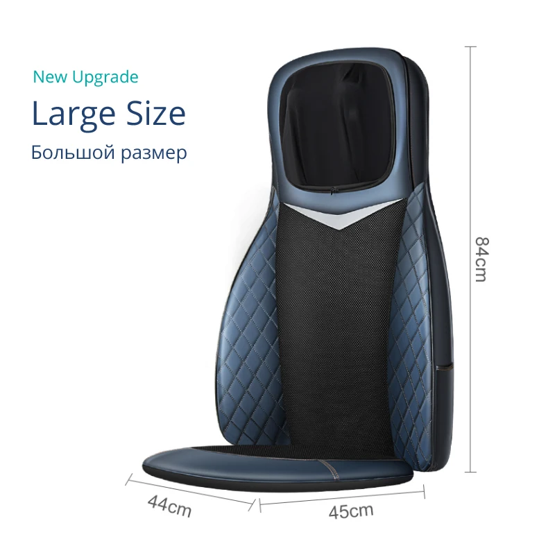 Electric Massage Chair Cushion Mat Body Neck Full Back Tapping Vibration Heating Shiatsu Massage Europeans Customized