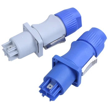 

10 set PowerCON Type A NAC3FCA+NAC3MPA-1 Chassis Plug Panel adapter