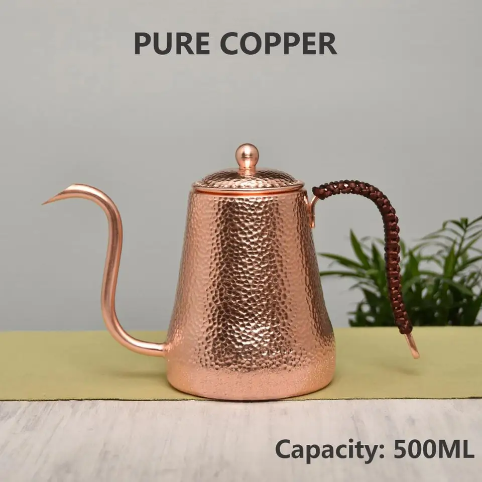 A,ハンドル付きコーヒーポット/ソリッドハンマード銅 Erbulus A,ハンドル付きコーヒーポット/ソリッドハンマード銅 Erbulus