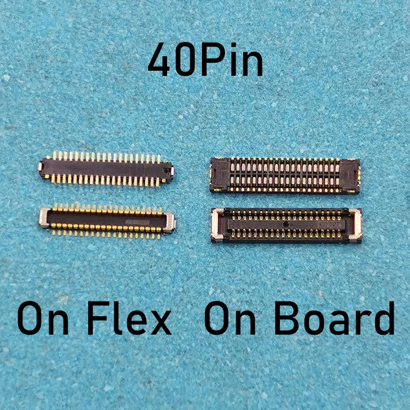 

2 шт. 40-контактный ЖК-дисплей FPC коннектор на материнской плате для Xiaomi 10T 10tpro Pocophone POCO X3 X3 Redmi 9 Note 9 Pro Φ K30S