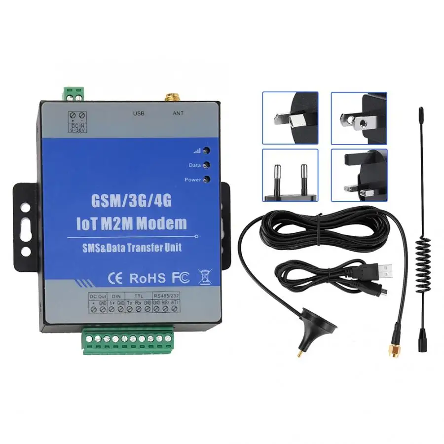 D223 GSM/GPRS RS485 последовательный порт для GPRS IOT M2M модем Прозрачная передача сообщений SMS DTU 100-240 В