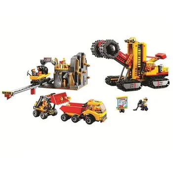 

919pcs Compatible with lepining City Mines 10876 Building Blocks 60188 Mining Expert Site Children Model Toy Gift