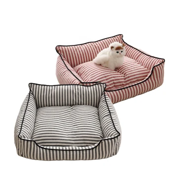 

Pet Dog Beds Removable Washable Mat Comfortable Sleeping Dogs Bed Soft Cotton Padded Kennel For Puppy Small Cats Accessories