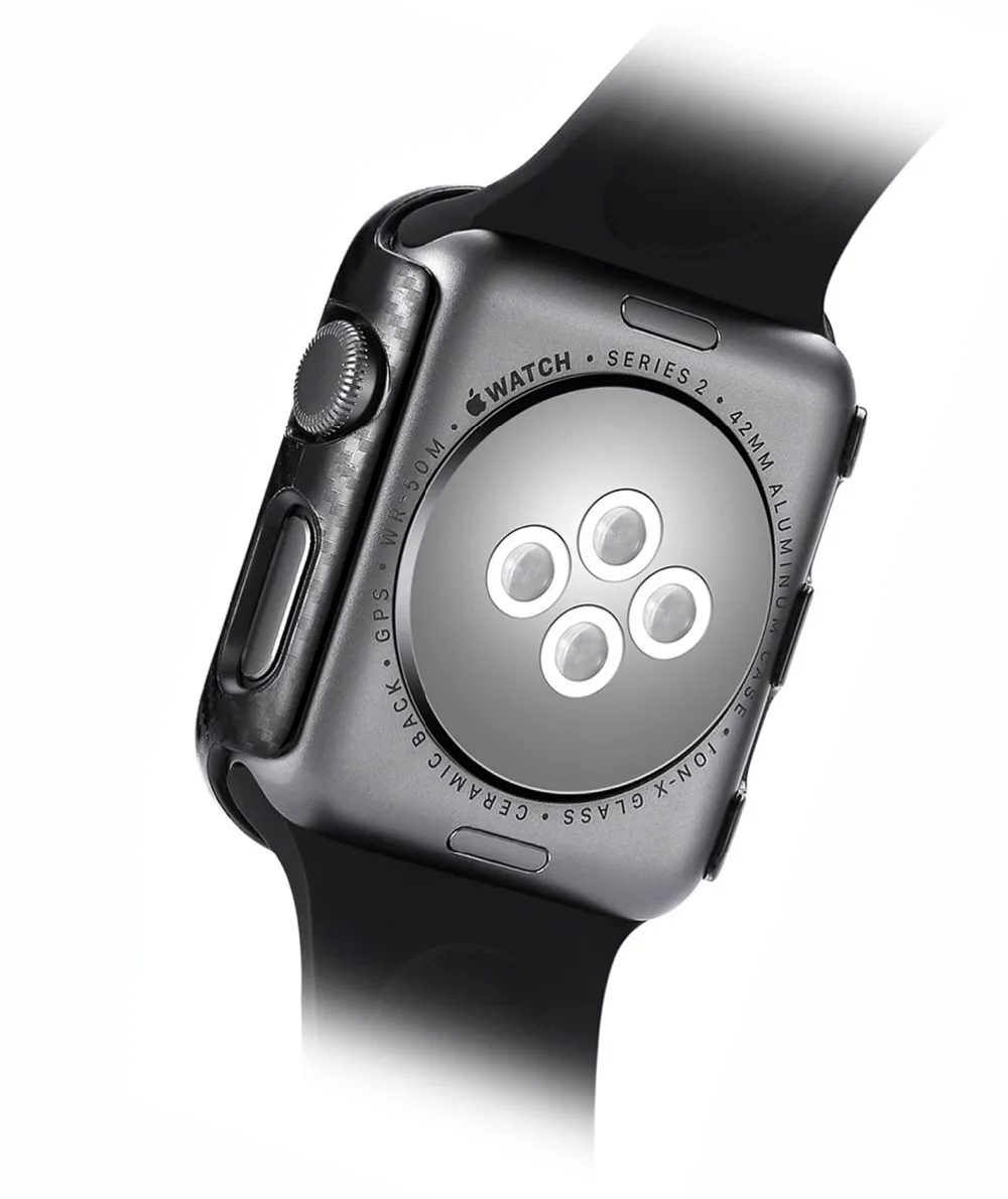 Карбоновый Защитный корпус для Apple Watch 4 / 3 / 2 / 1 Серии