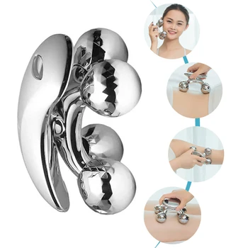 

4D Roller Massager Solar Micro Current Massager Face Lifting Tightening Body Weight Loss Shaping Roller Beauty Care Instrument