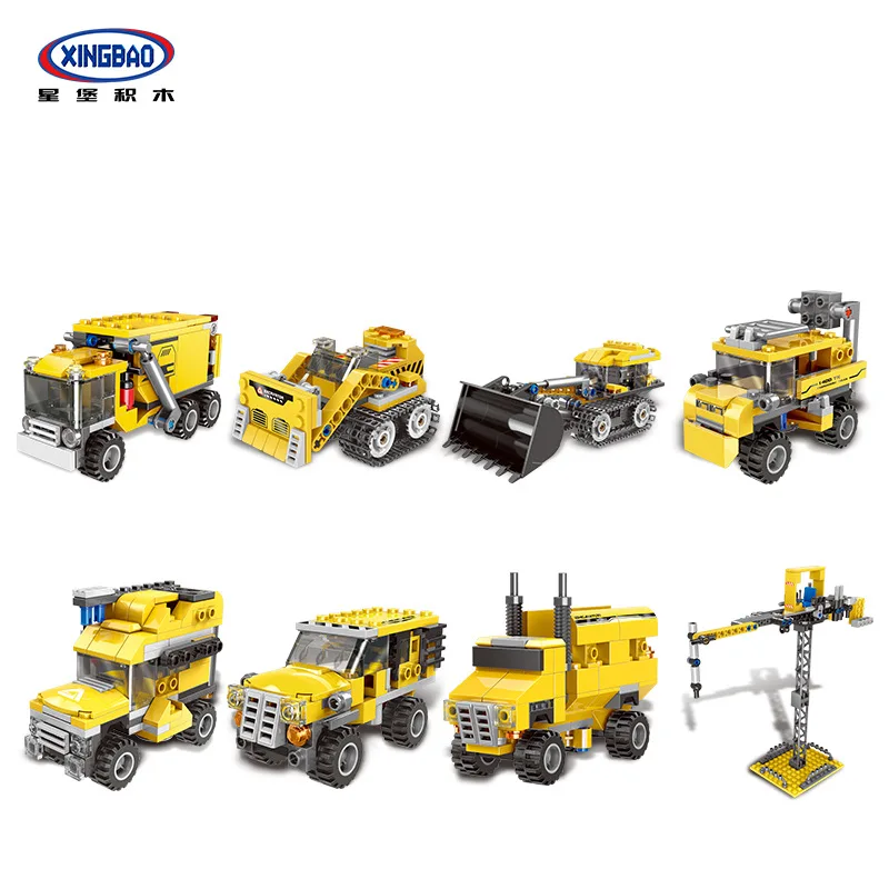

XINGBAO Xb13002 Flexible Giant Excavator Building Blocks Small Particles Toy