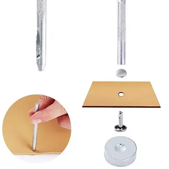 

240pcs/set 6mm8mm Copper Double-sided Rivet Installation Tools Rivets Tool Snap Button Fastener Repairing Tubular Set Kit F Q3L5