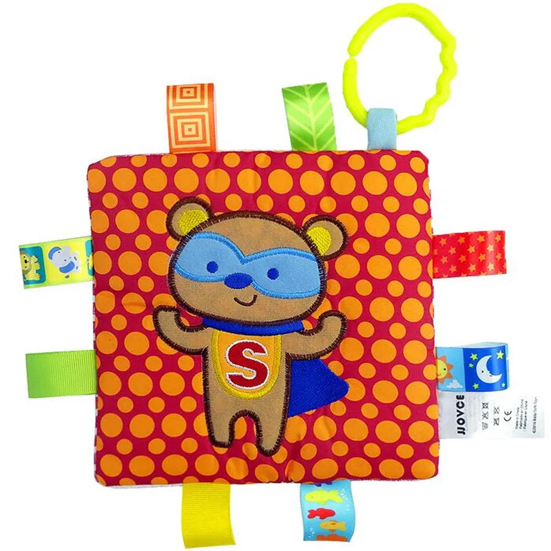 JJOVCE стиль 6 детские успокаивающие мягкие квадратный с плюшевой подкладкой для малышей с рисунком героев из мультфильмов, успокоить игрушки-полотенце дизайн с изображением животных; красочные для подарка 50% off