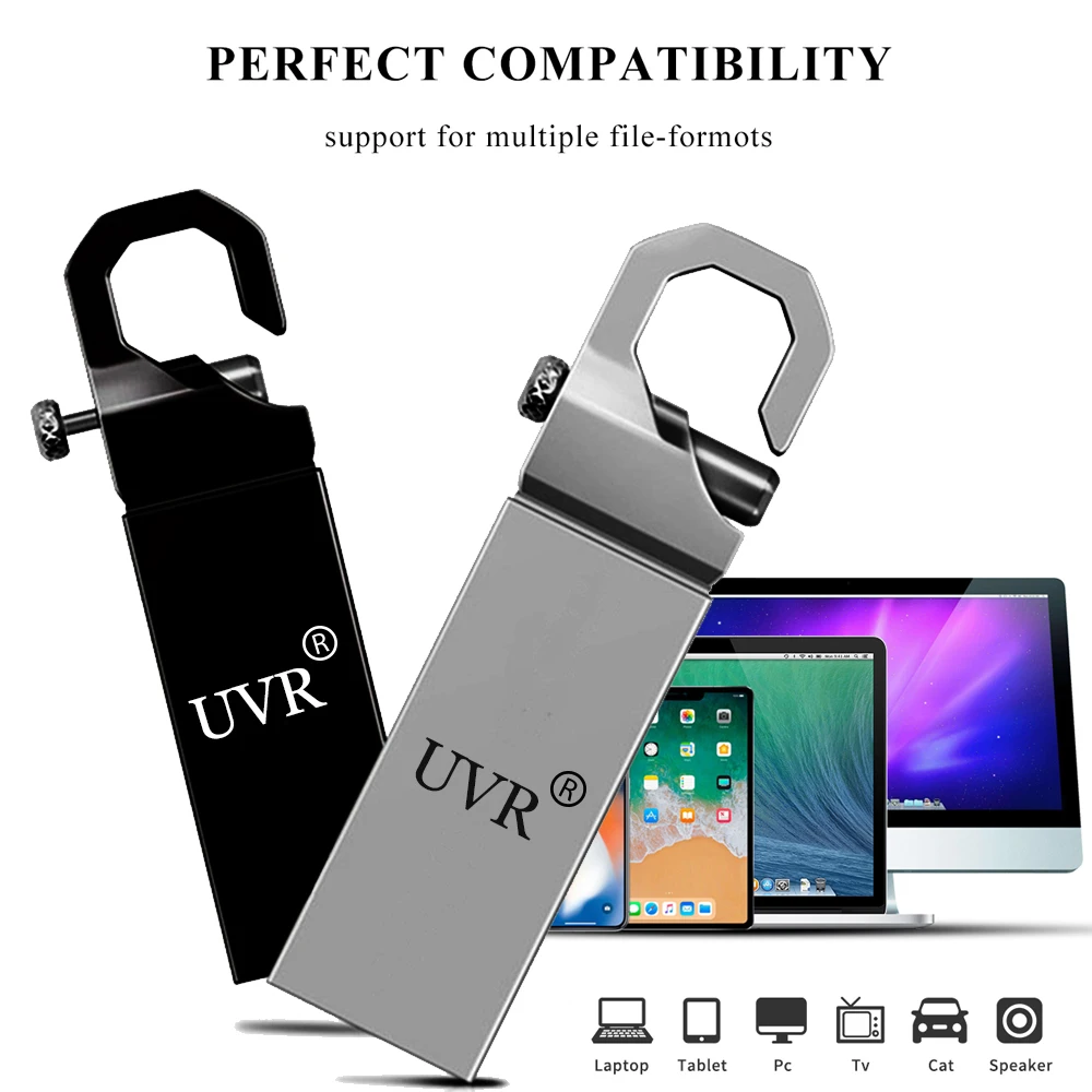 High Speed Metal USB Flash Drive 32GB pendrive 128GB 64GB 16GB 8GB pen drive 2.0 flash Memory stick Key cle usb Free Custom Logo