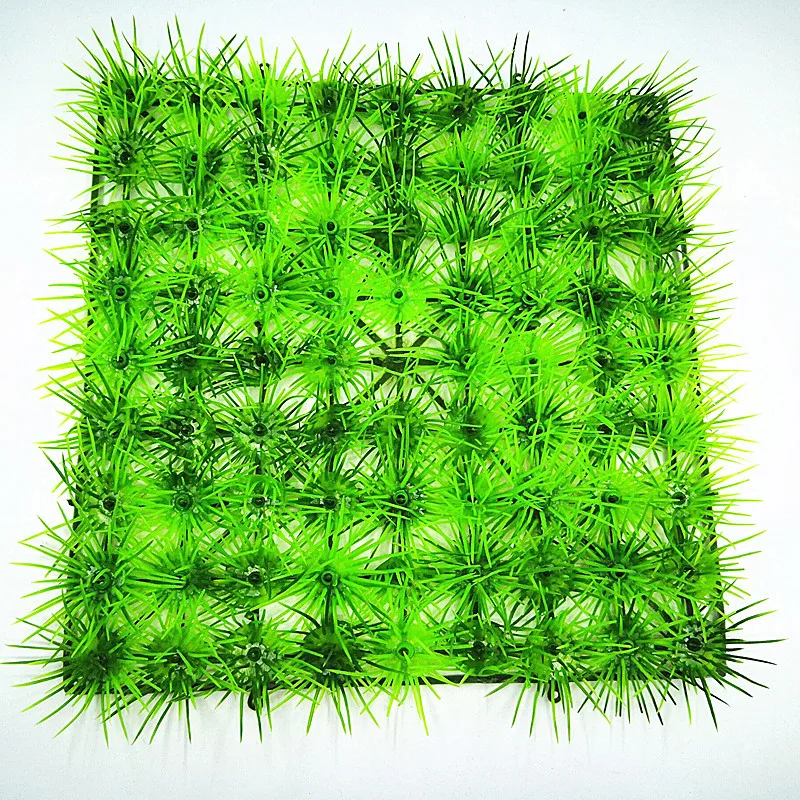 Моделирование растений стены пластиковые поддельные газон украшения зеленая растительность Крытый фон украшения большой лист сосны иглы гость Loos
