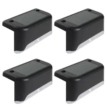 

LED Wall Lamps Waterproof Stair Lights Solar Powered Antirust Intelligent Optical Control Mode Park Courtyard Street Lamps