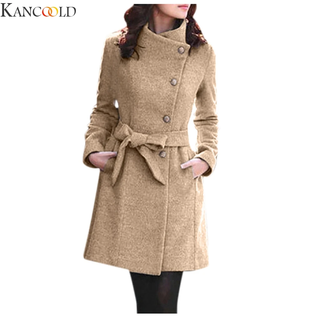 Goedkoop Kancoold Vrouwen Winter 1 Pc Trenchcoat Voor Vrouwen Double Breasted Slim Fit Lange Lente Jas Herfst Bovenkleding Jas Uitloper