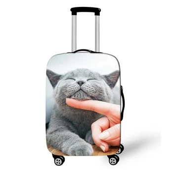 

Cute Cat Cover for Suitcase Travel Elasticity Luggage Protective Covers Elastic Travel Accessories Trolley Cover