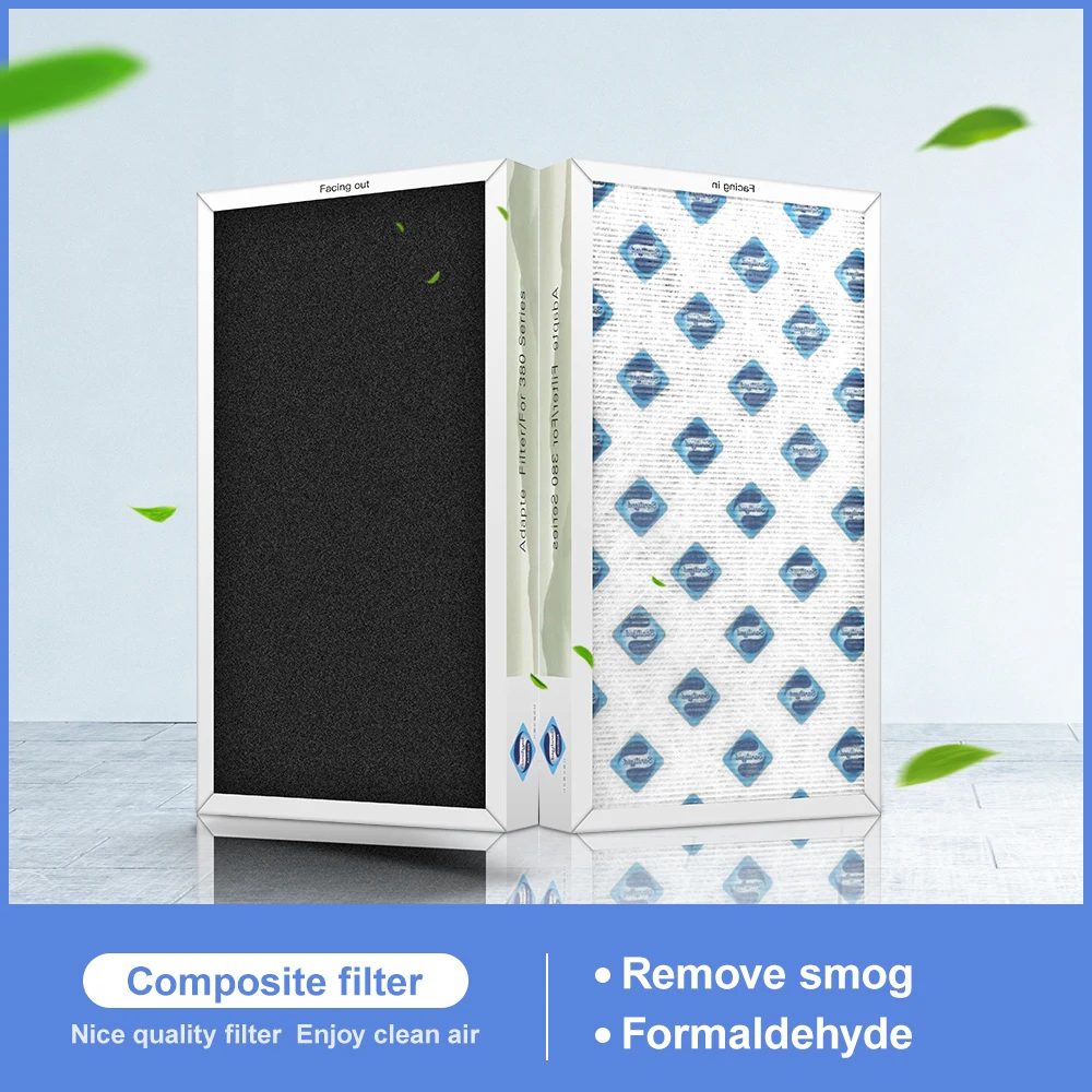 Для очиститель воздуха части KC-W380SW-W, HEPA + холодный катализатор активированный уголь дезодорации фильтр, Композитный фильтр