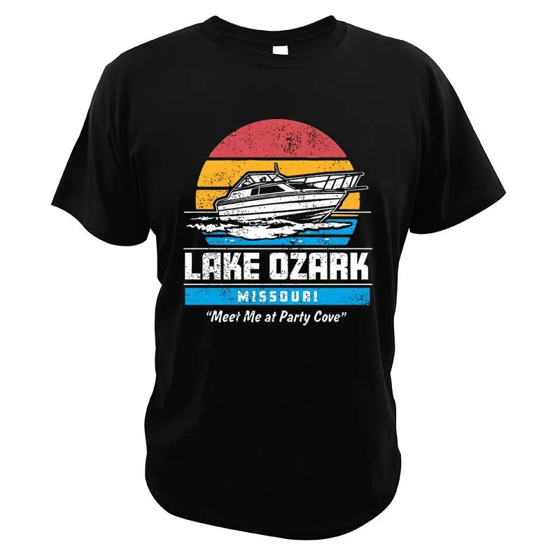 Футболка с забавным озером-Ozark надписью Meet Me At вечерние Винтажная летняя