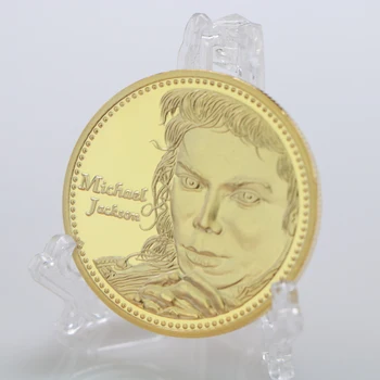 

Decoration Crafts Gold Plated music star Michael Jackson Commemorative Coins Art Collection Souvenir Coin