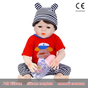 

Bebe Reborn baby doll 19 Inch Handmade Soft silicone reborn toddler baby dolls best gift for girl