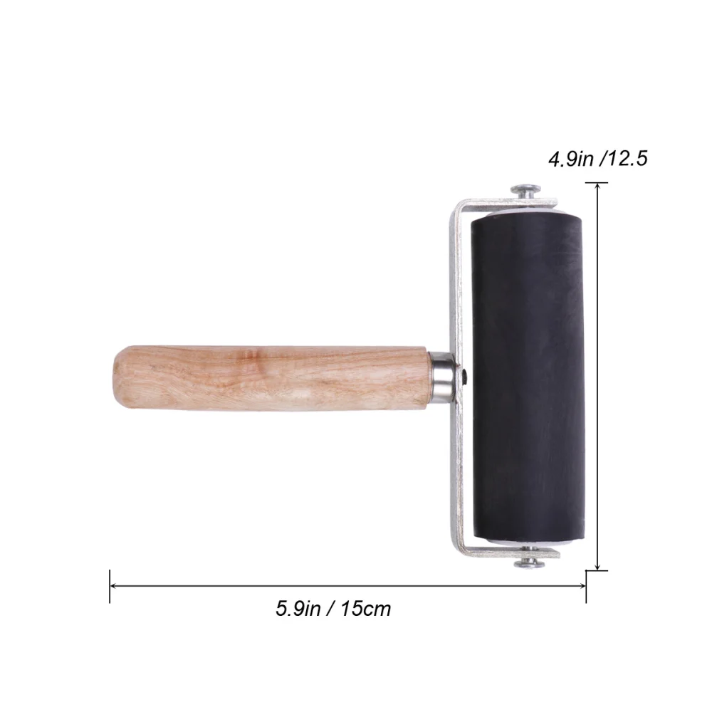 Рисунок 2 - Резиновый ролик Brayer печать крафт