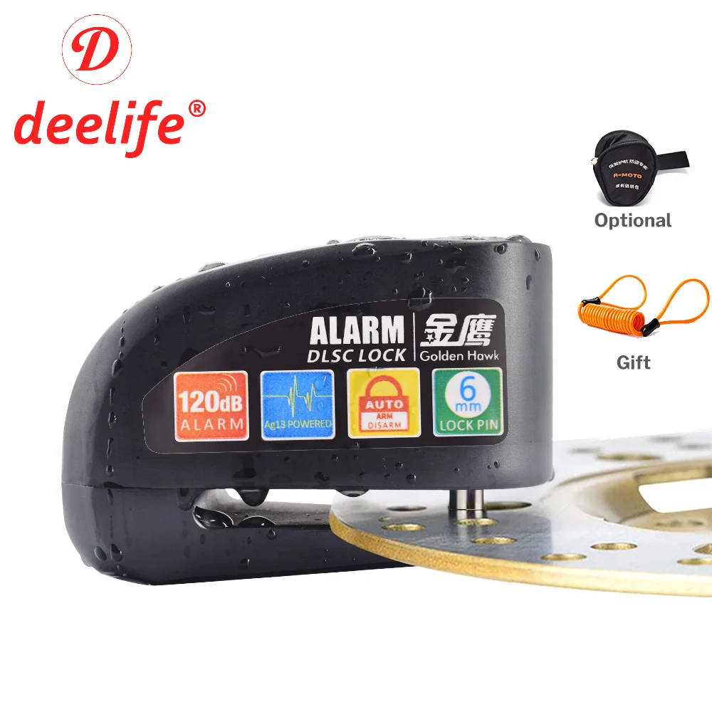 Deelife Motorcycle Disc Lock for Motorbike Moto Brake Disk Padlock motorcycle lock motorcycle disc lock motorcycle disc brake lock