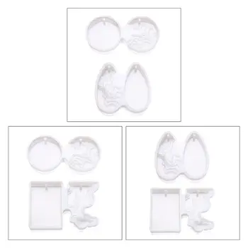 

2020 New Silicone Pendant Mould DIY Crystal Island Mountain Resin Epoxy Mold for Jewelry