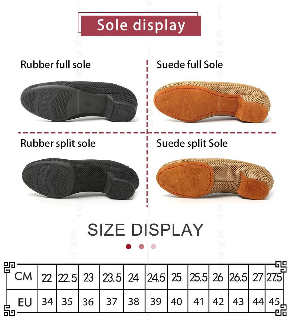 SWDZM Women's Dance Sneakers Tango Ballroom Salsa Dancing Shoes Latin Modern Standard Dance Shoes Fashion sandals dance shoes