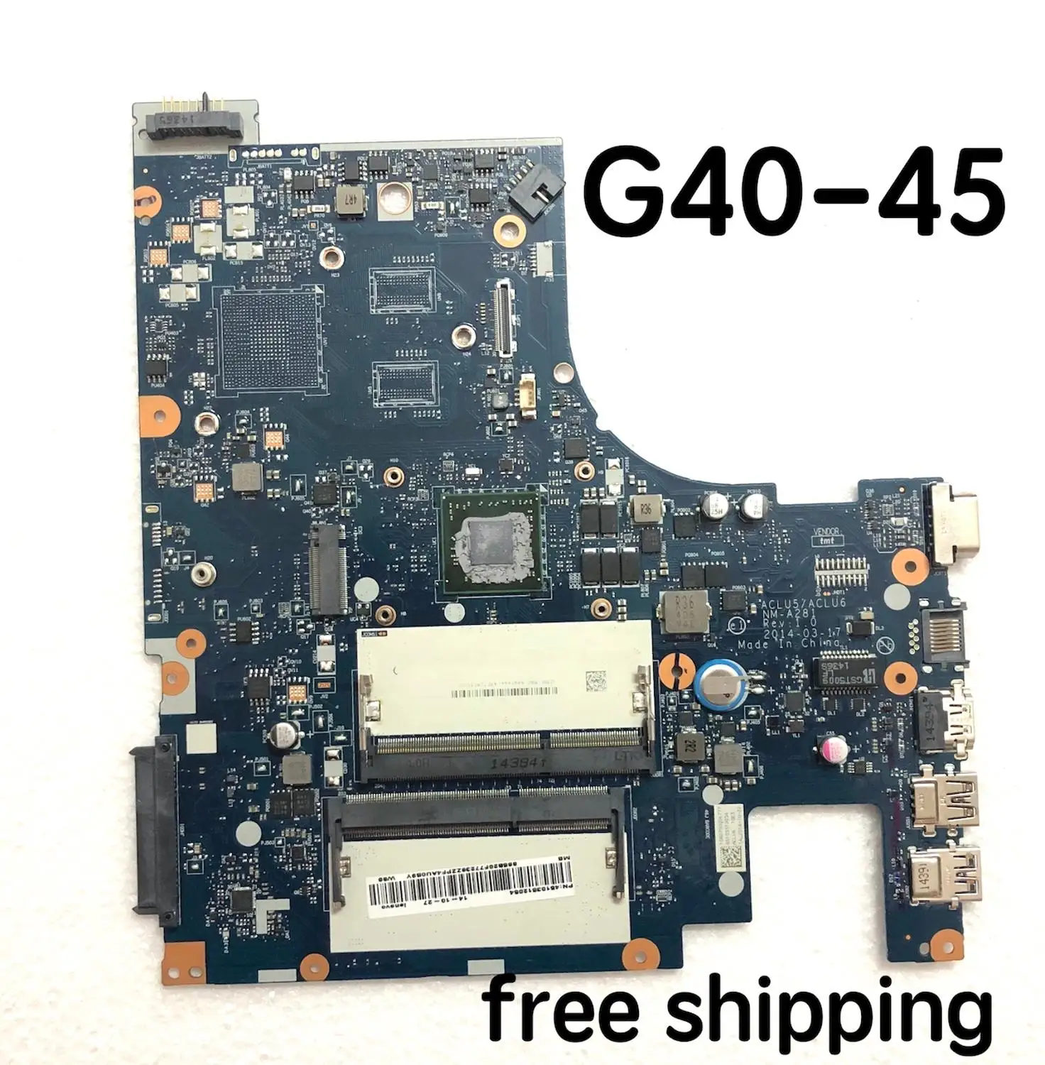 Материнская плата ACLU5 ACLU6 100% тестирование полностью рабочий для Lenovo G40-45 ноутбука |