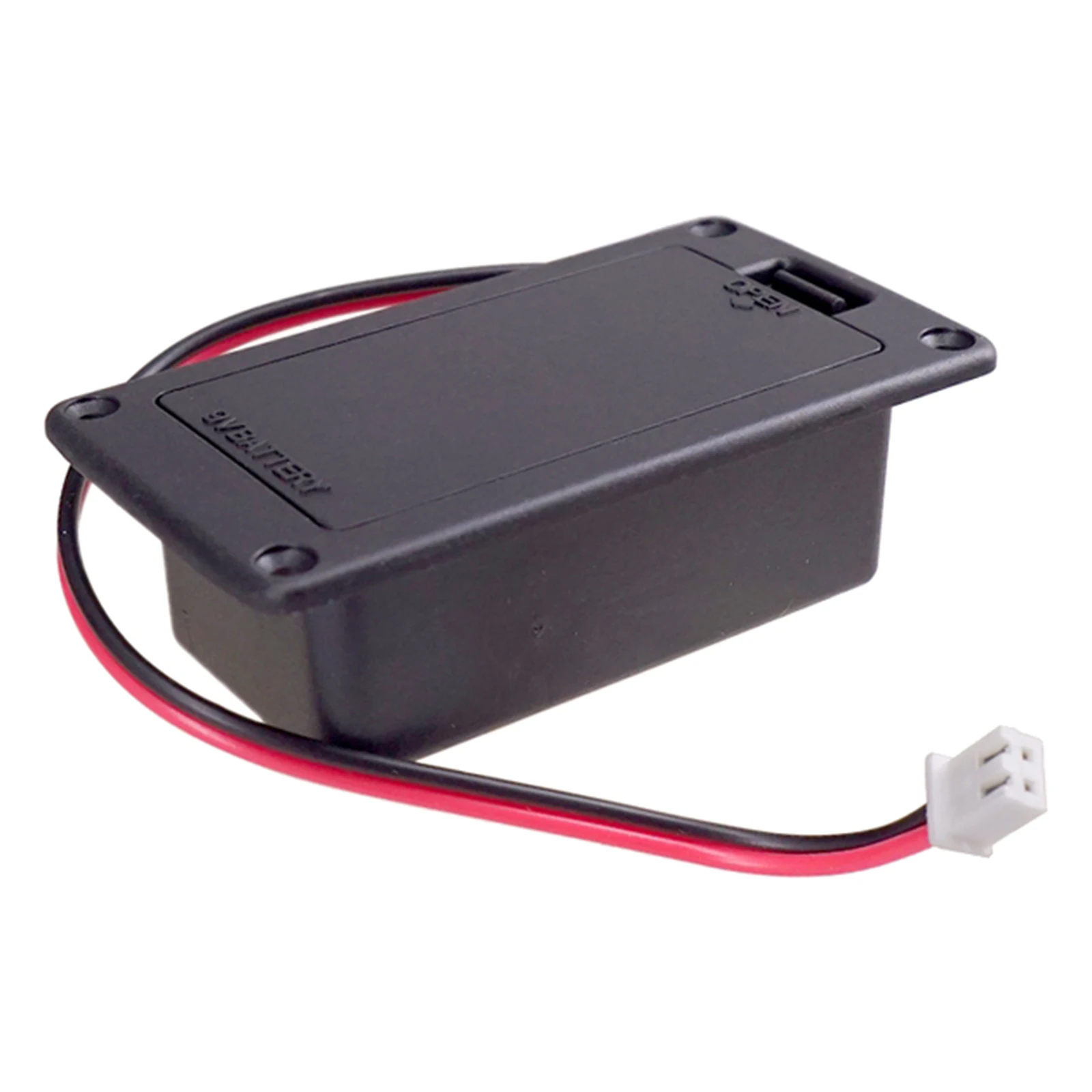 Abs 9v Battery Holder Case Box Compartment Cover Guitar Bass Pick up