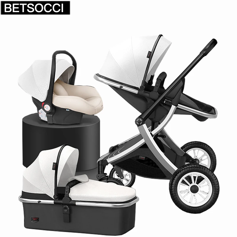 BETSOCCI детская коляска 2 в 1/3 1 бесплатная доставка Фирменная экокожа евро