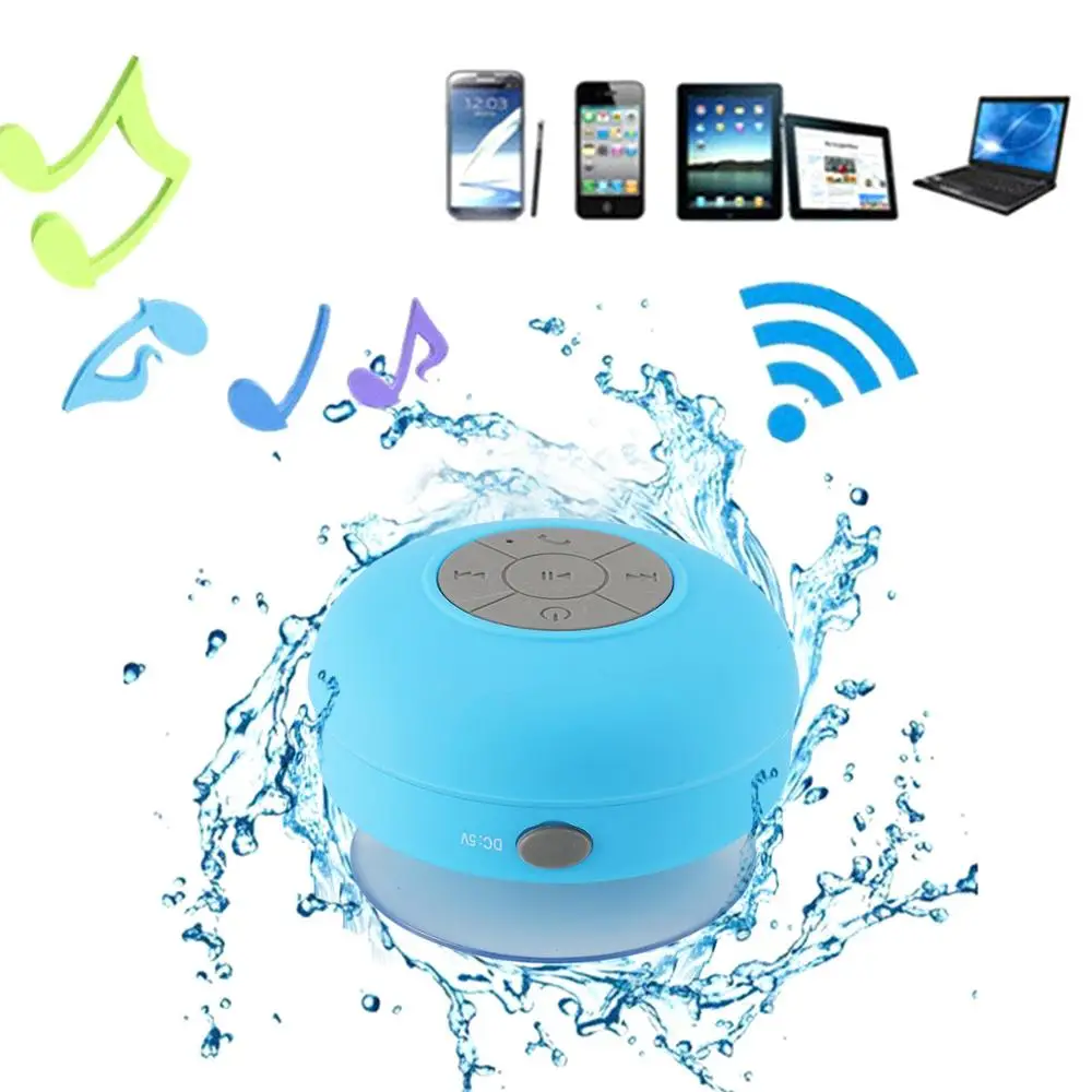 

Hot Mini Bluetooth Speaker Portable Waterproof Wireless Handsfree Speakers for Showers Bathroom Pool Car Beach & Outdoors