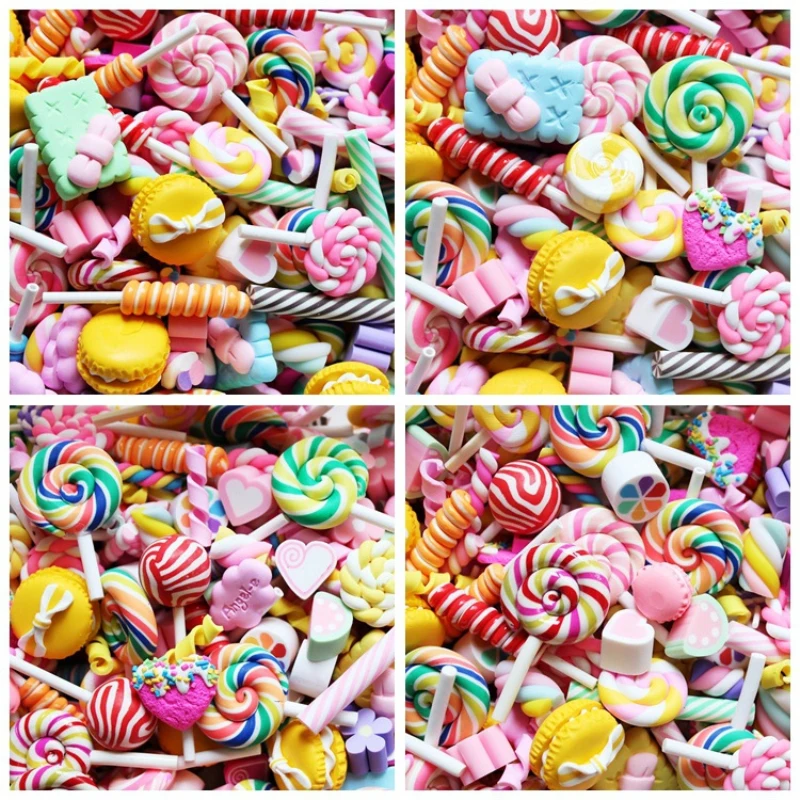 10pcs Simulation Cream Fake Candy Beads Watermelon Sugar diy décor Phone  Case Decoration Accessories Tiara About