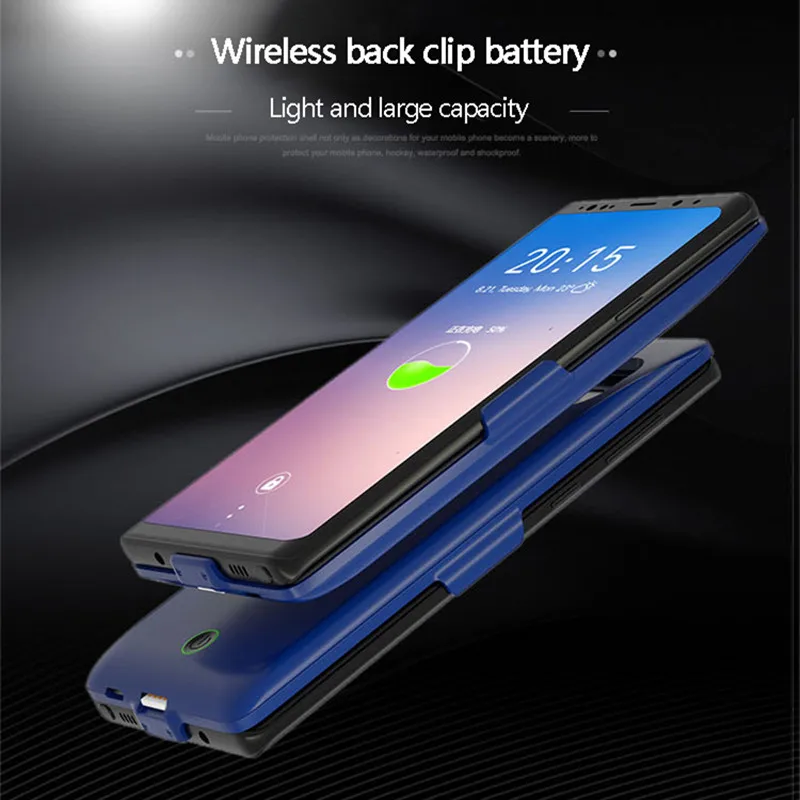 7000 мАч Внешнее зарядное устройство для аккумулятора Чехлы для samsung Galaxy Note 9 power Bank чехол Портативная зарядка power Bank чехол Capa