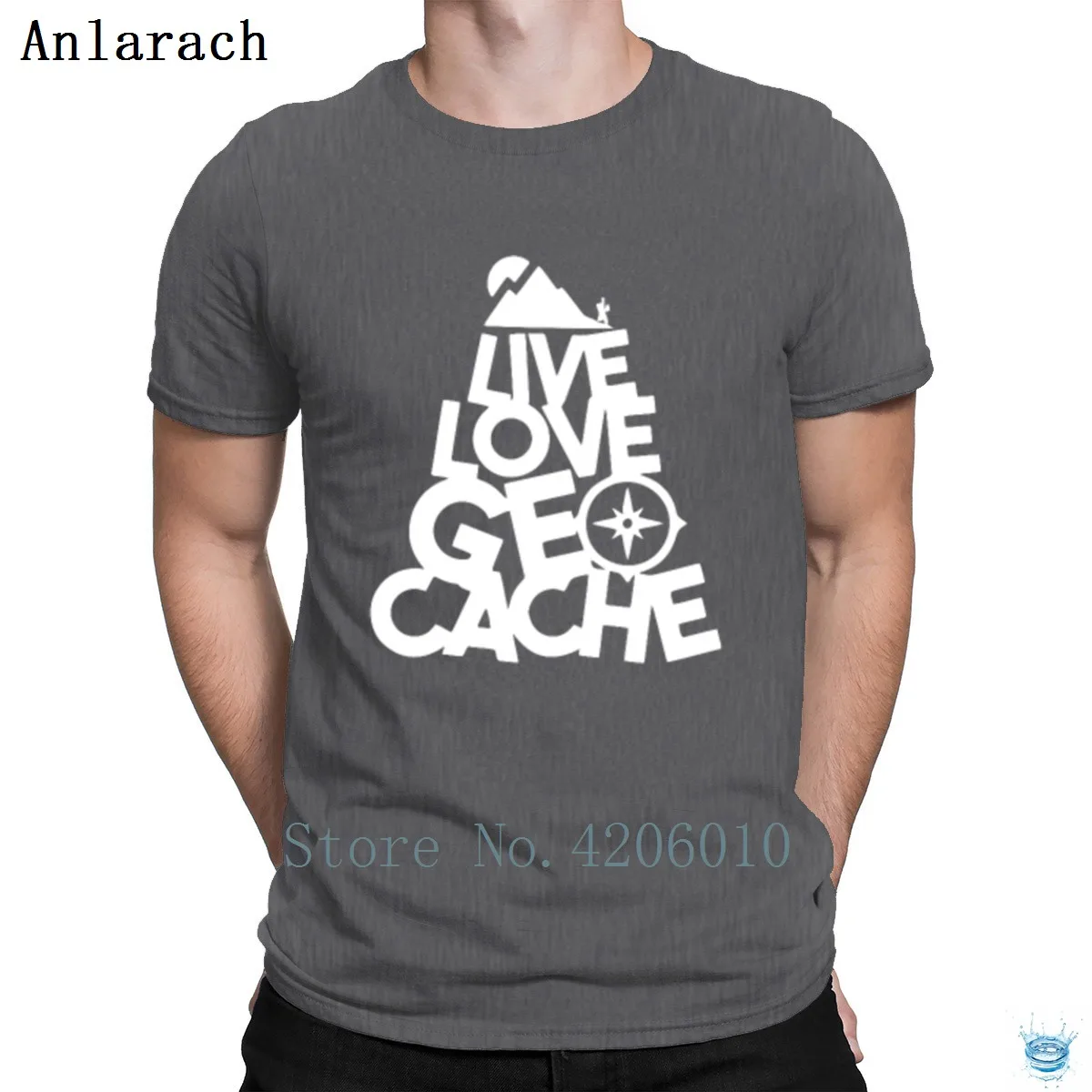Live Love Geocache футболка дизайн стильный большой мужская футболка хип-хоп топы тренд Лето анларач
