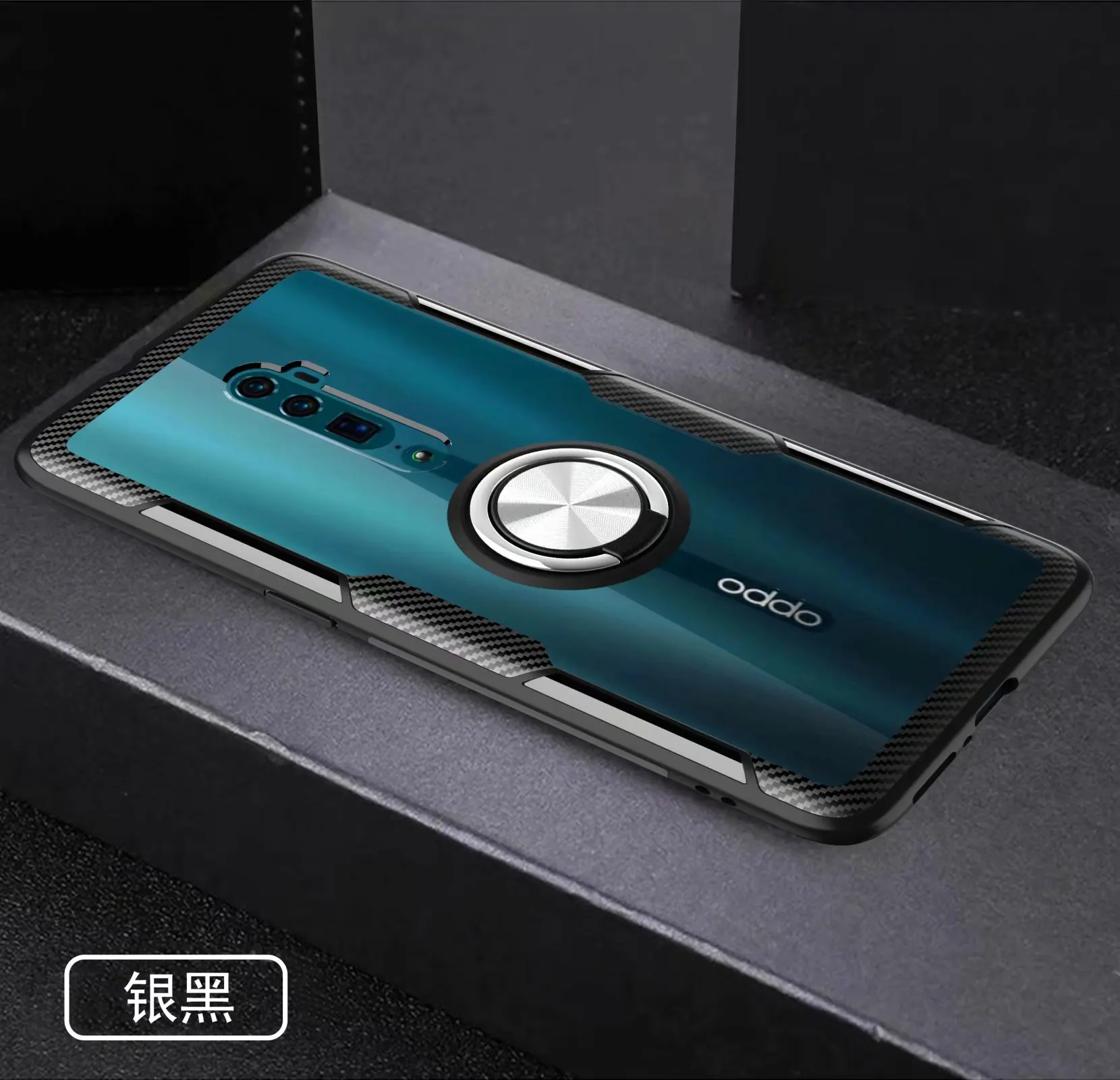 Silver Ring Чехол из ТПУ Для xiaomi mi 9T Pro, жесткий чехол с кольцом, магнитный штатив, прозрачная защитная задняя крышка, чехол для xiaomi mi 9t shell - Цвет: Silver Ring