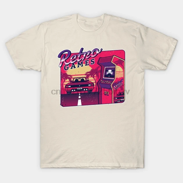 Men tshirt Retro Gamer T Shirt Printed T-Shirt tees top | Мужская одежда