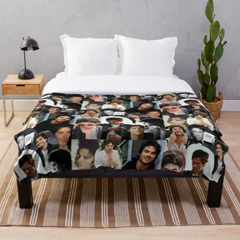 

Ian Somerhalder Throw Blanket Soft Sherpa Blanket Bed Sheet Single Knee Blanket Office Nap Blanket