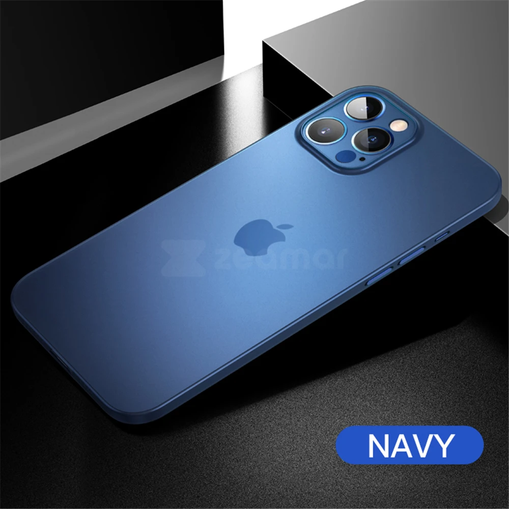 Luxury Ultra Thin Phone Case For iPhone 12 13 11 Pro Max Mini X XR XS Max SE 2020 iPhone 6s 7 8 Plus Back Cover Matte Soft Cases