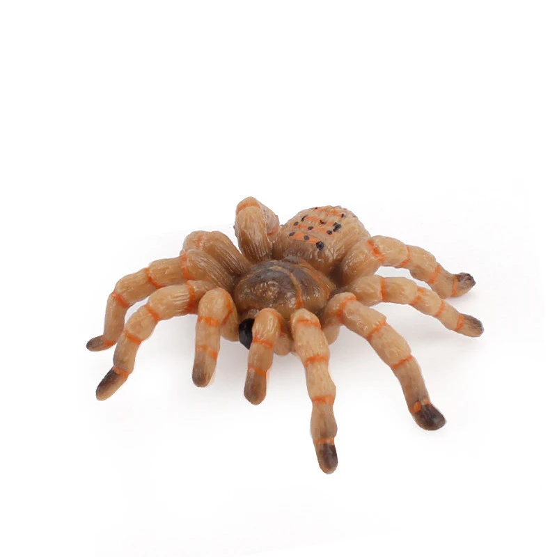 Simulation Animals Insect Solid Model Tarantula Black Spider Halloween Tricky Prank Scary Funny Action Figures Educational Toys