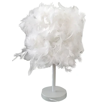 

Creative Feather Lamp E27 Table Lamp for Baby Kids Children Bedroom Droplight Lighting Decor US Plug